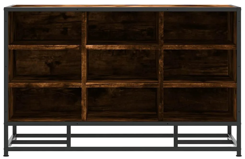 cipőpad füstölt tölgy 84x40x53,5 cm fából és fémből készült