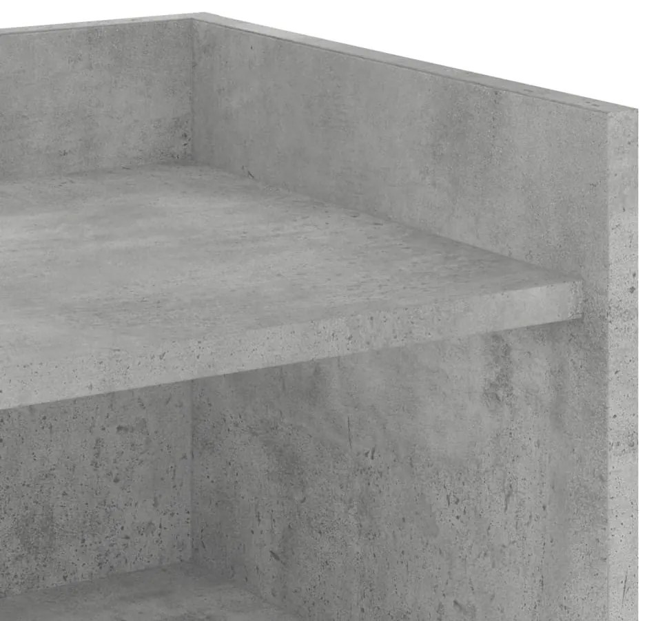 betonszürke szerelt fa tálalószekrény 45 x 35 x 75 cm