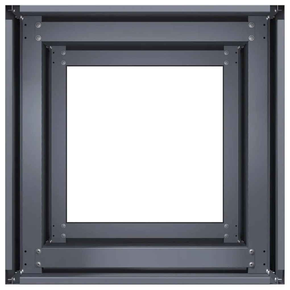 antracitszürke hidegen hengerelt acél növénytartó 40x40x80 cm