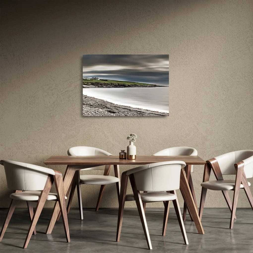 Tó a homályban képe (üvegen) (70x50 cm)