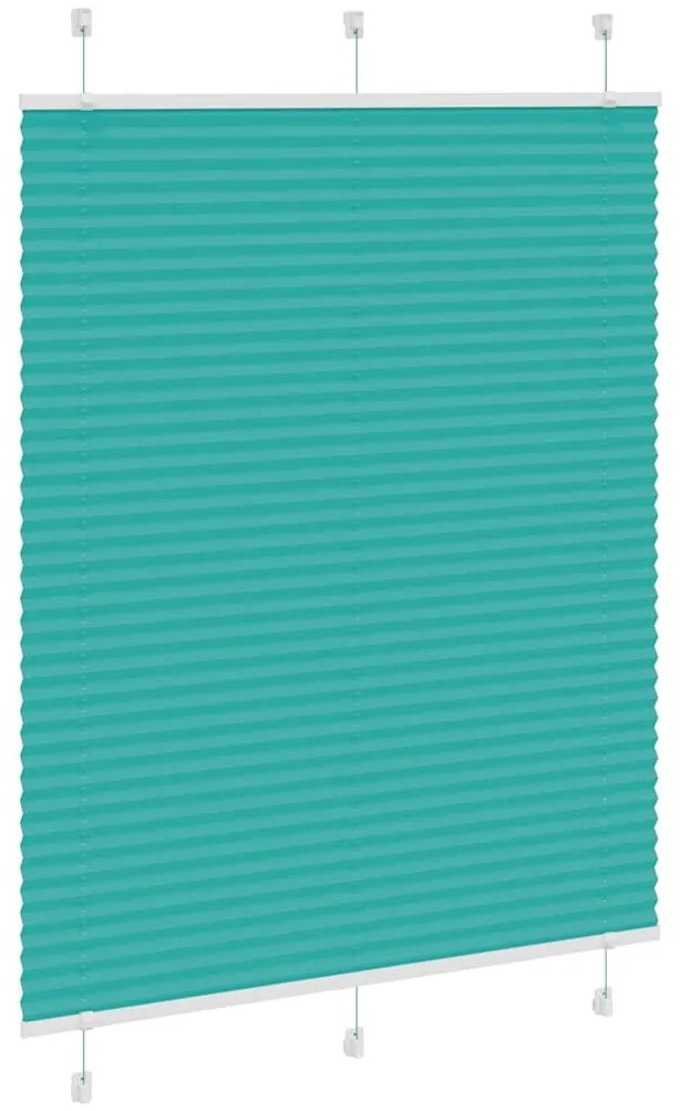 pliszírozott redőny Benzinzöld 105x100 cm szövetszélesség