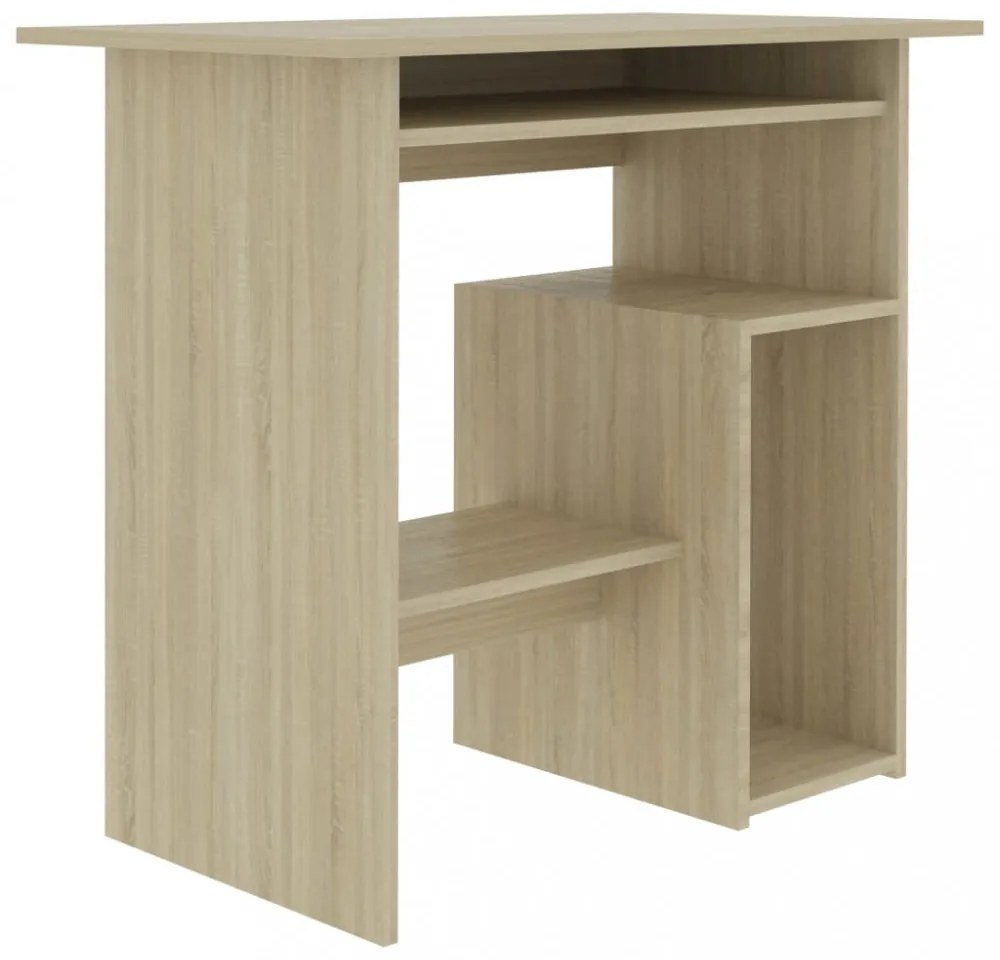 vidaXL sonoma tölgy színű szerelt fa íróasztal 80 x 45 x 74 cm