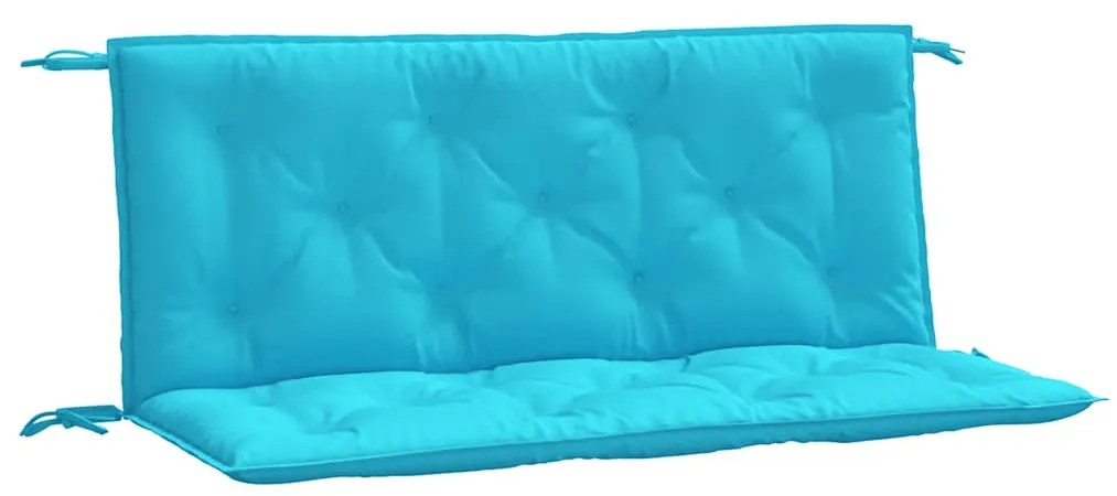 2 db türkizkék szövet kerti padpárna 120 x 50 x 7 cm