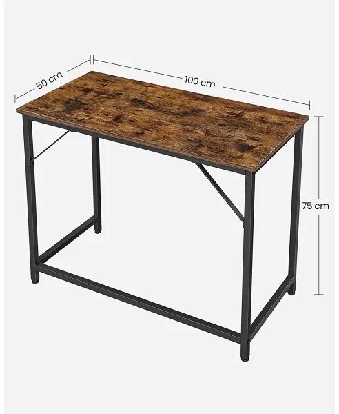 SOLEA íróasztal barna/fekete