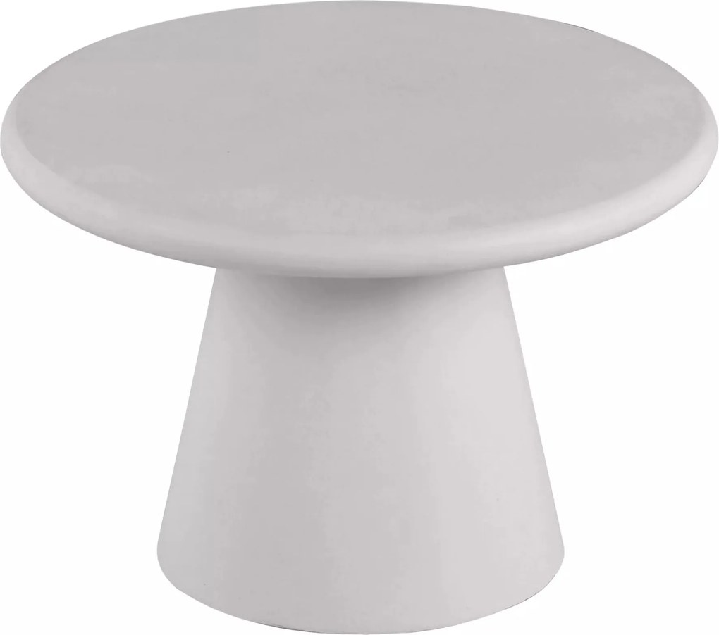 Clav kerek dohányzóasztal 60 cm - világosszürke