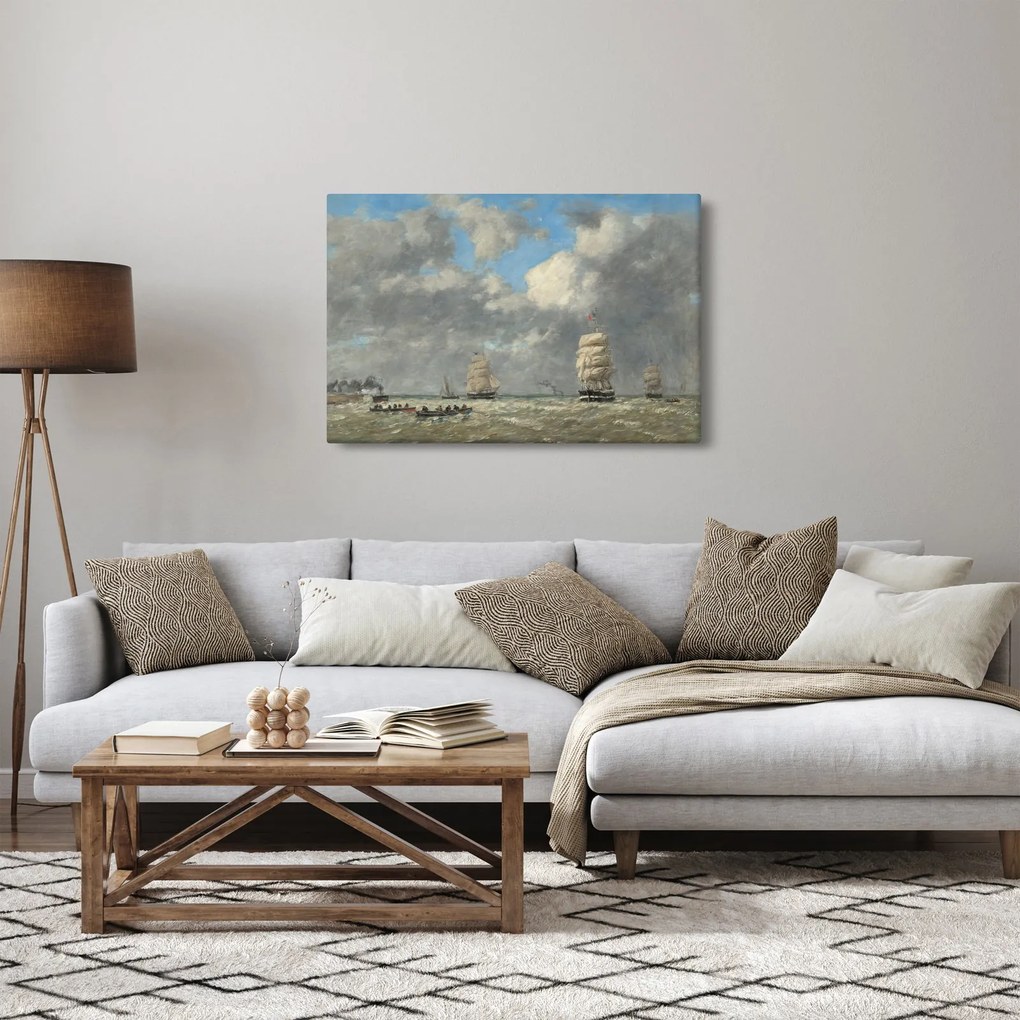 Kép - Eugène Boudin, Le Havre, reprodukciók (90x60 cm)