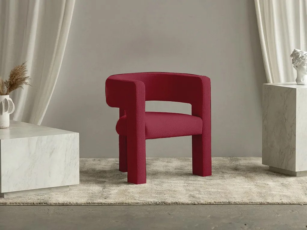 Bordó design fotel ALPAH B VELVET
