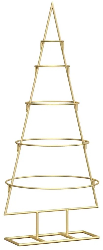 Fém karácsonyfa állvánnyal Arany 90 cm Porszórt Acél