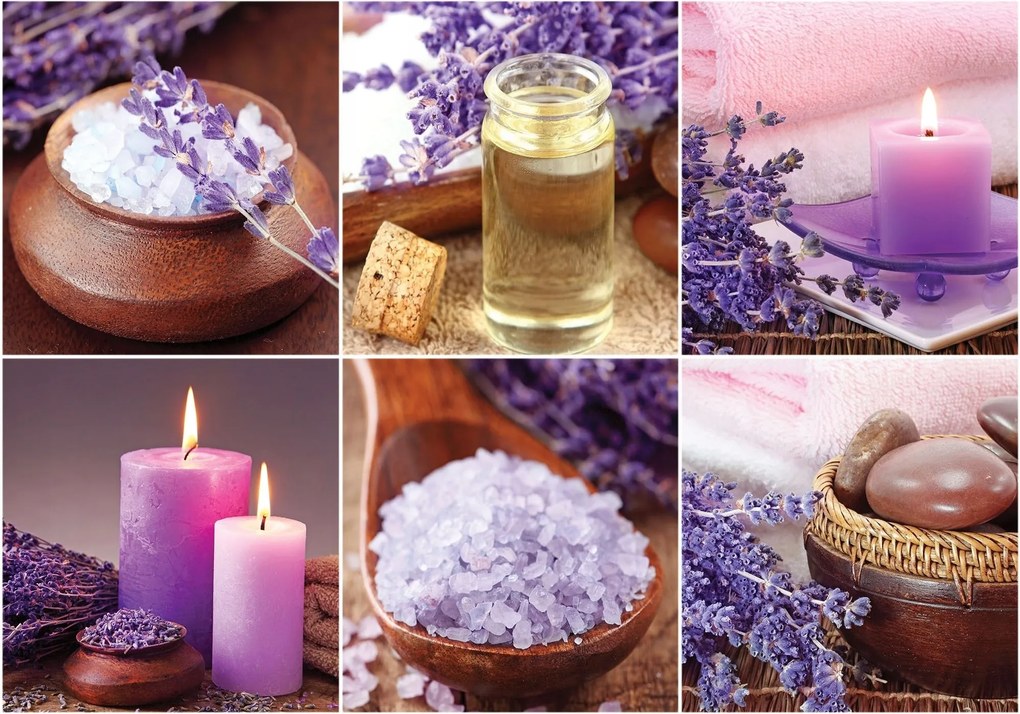 Fotótapéta Levendula Spa relax gyertya harmónia hálószoba 300x210 +ragasztó