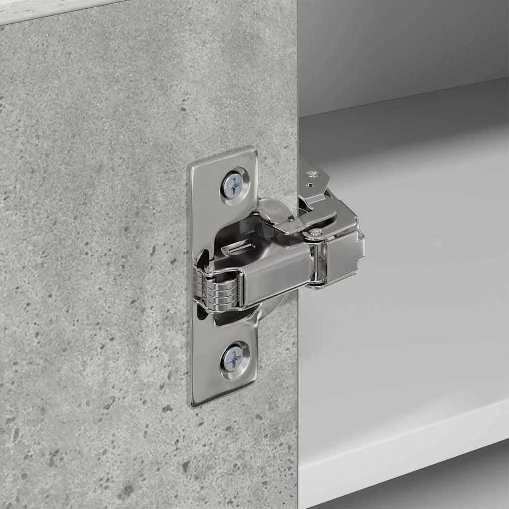 Függő szekrény Riga Beton szürke és fehér 57 x 57 x 40 cm