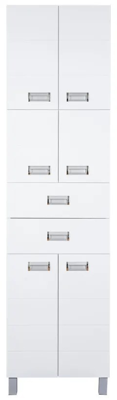 Viva SZQUARE fürdőszobai ÁLLÓSZEKRÉNY 192 magas - POLCOS - 50 x 35 x 192 cm