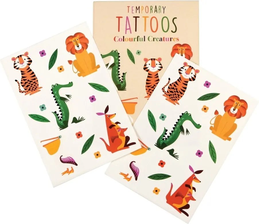Colourful Creatures lemosható tetoválás készlet - Rex London