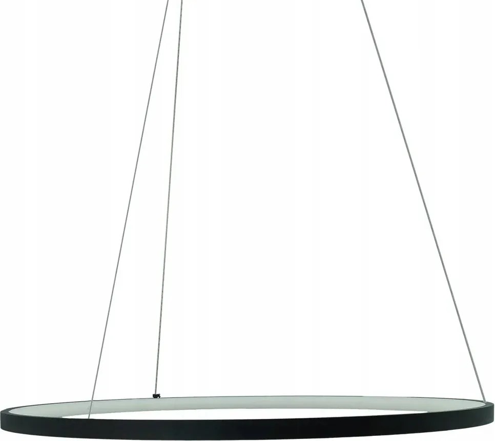 Függőlámpa Fekete Led gyűrű 36W Peoria Ø60 cm IdeaLED IP20