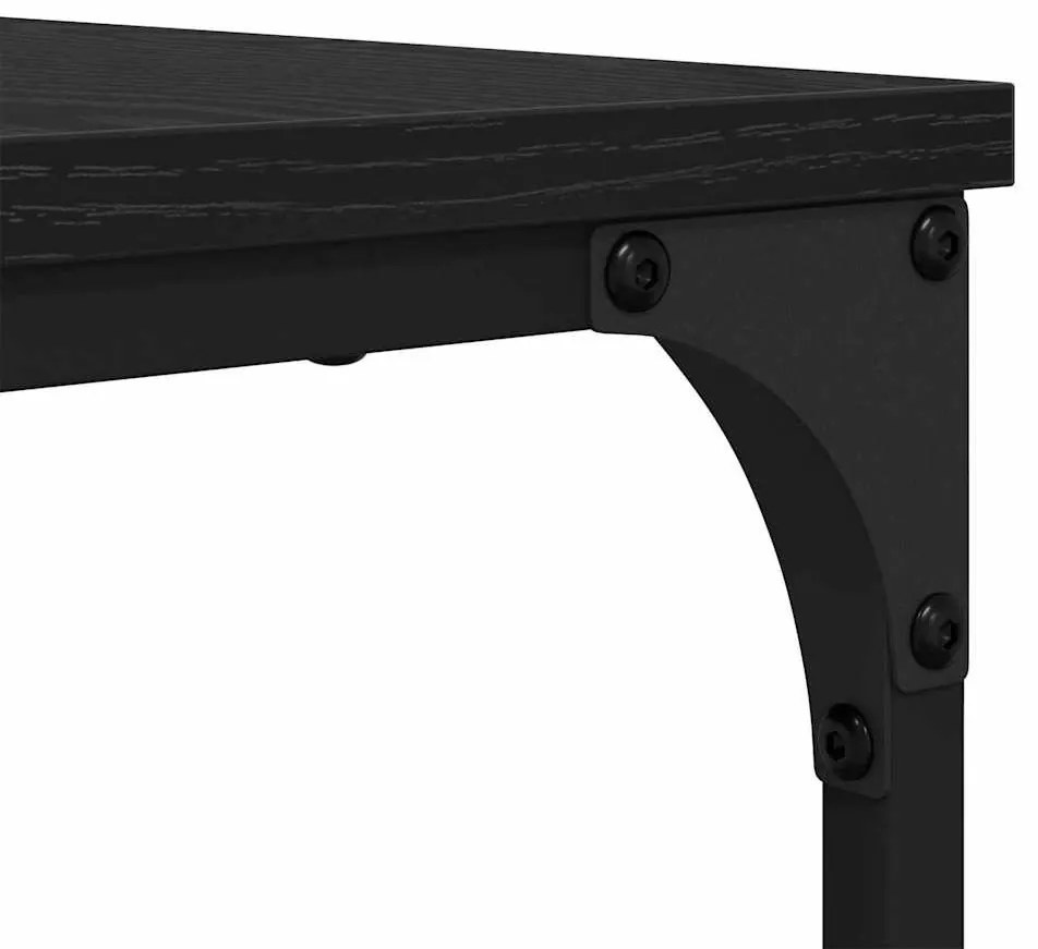 Fészkelt Kávézó Asztal 2 pcs Musta tammi 80 x 8035 x cm Faanyag