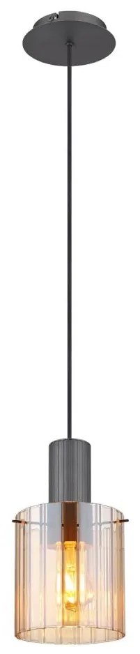 Globo 15904HA - Csillár zsinóron TULIVAR 1xE27/40W/230V átm. 18 cm barna