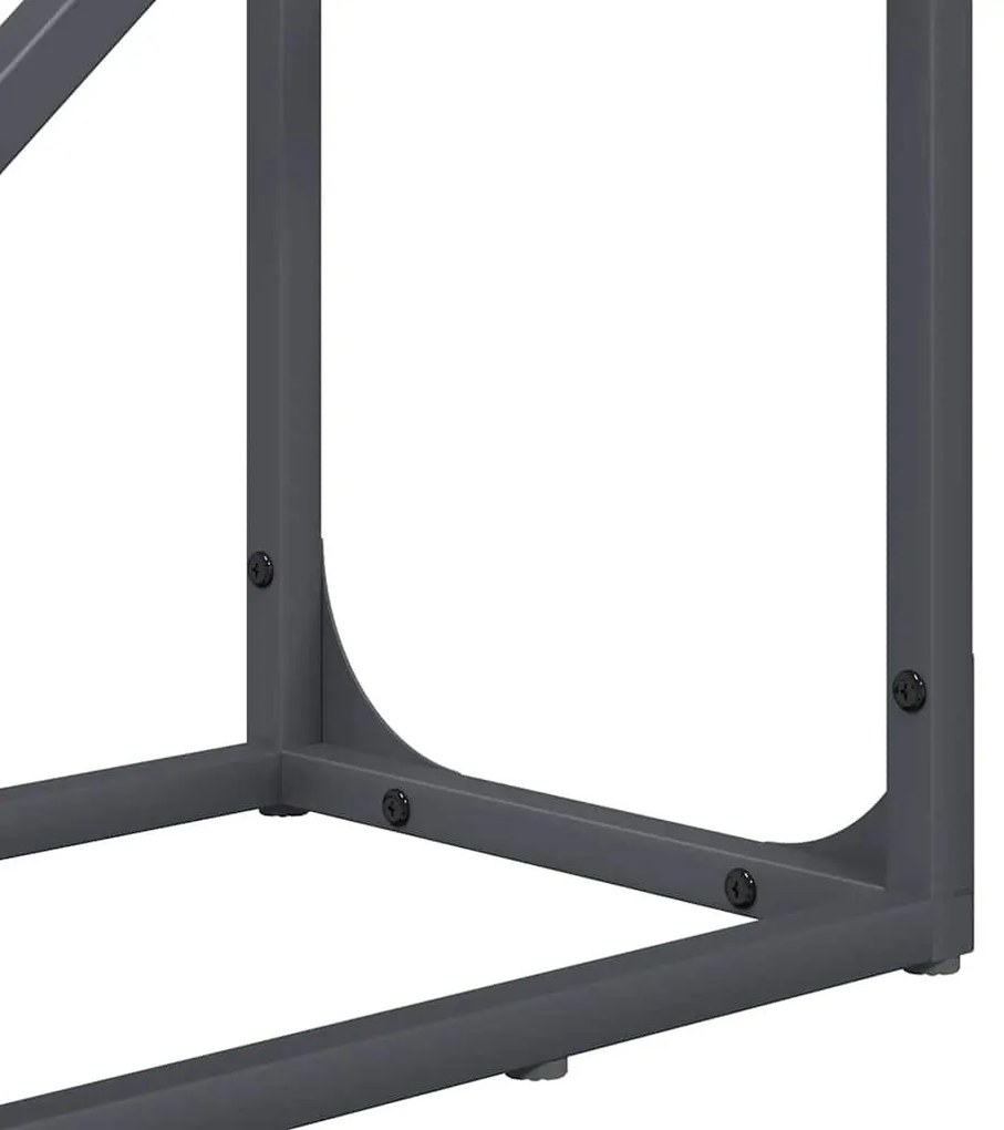 antracitszürke hidegen hengerelt acél tűzifatároló 40x25x100 cm