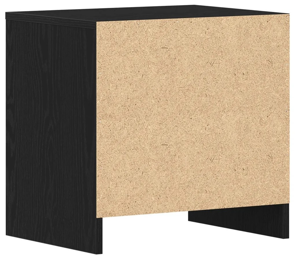 Éjjeli asztal 2 db Fekete tölgy 45x34x44,5 cm Műanyag