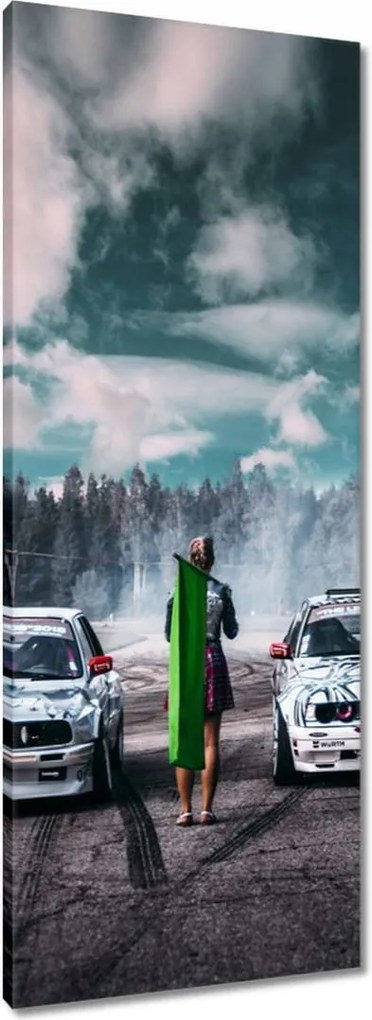 Vászonkép 40x100 Bmw Versenyzés 2 fő részére