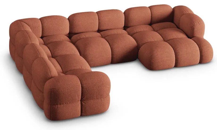Téglavörös sarokkanapé (bal oldali-U alakú) Loretto – Cosmopolitan Design