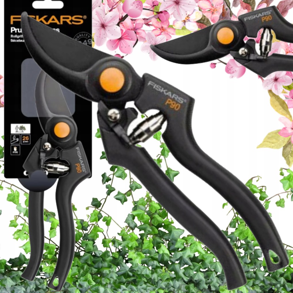 Metszőolló Fiatal Ágakhoz Erős Éles Fiskars 23 CM P90 1001530