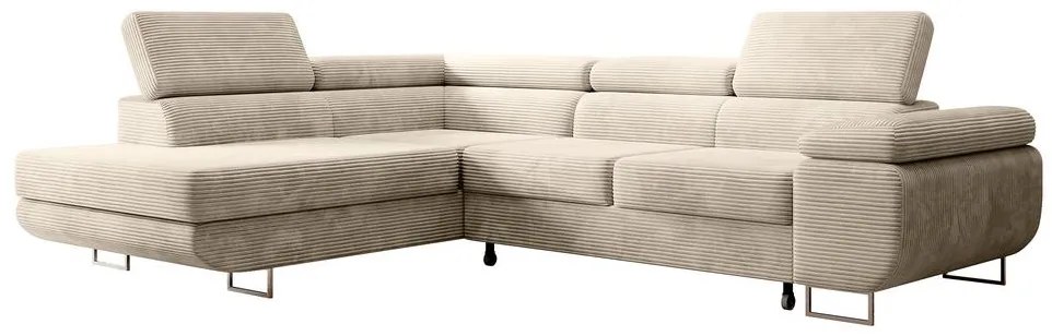 Sarokkanapé Stiletto (B) (világos bézs + ezüst). Akció -15%. 1099690