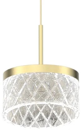 LED Csillár zsinóron ELEGANCE LED/9W/230V átm. 15 cm arany