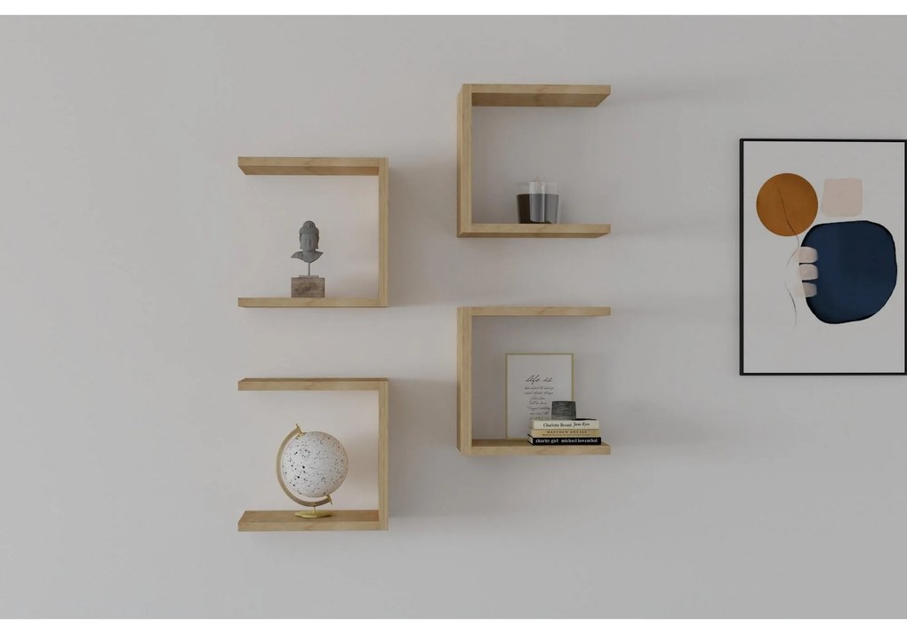 Fali polc Base - Sapphire Oak