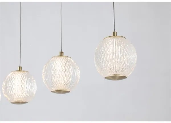 Searchlight 51485-5SB - ALLURE LED csillár kábelen, 5xLED/4,2W/230V