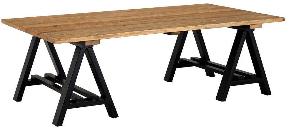 Natúr színű dohányzóasztal borovi fenyő asztallappal 80x140 cm Hampstead – Premier Housewares