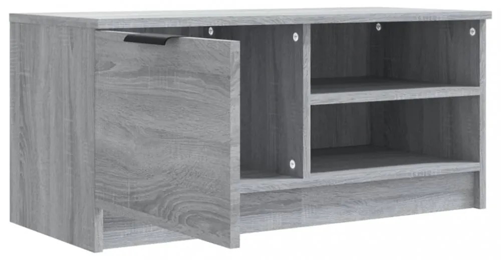 szürke sonoma színű szerelt fa TV-szekrény 80 x 35 x 36,5 cm