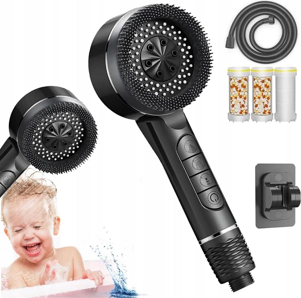 Zuhanyfej nagynyomású zuhanyhoz ionizációs szűrőkkel Takarékos