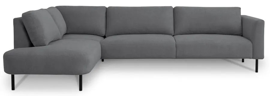 Sötétszürke sarokkanapé (bal oldali) Hero – Scandic