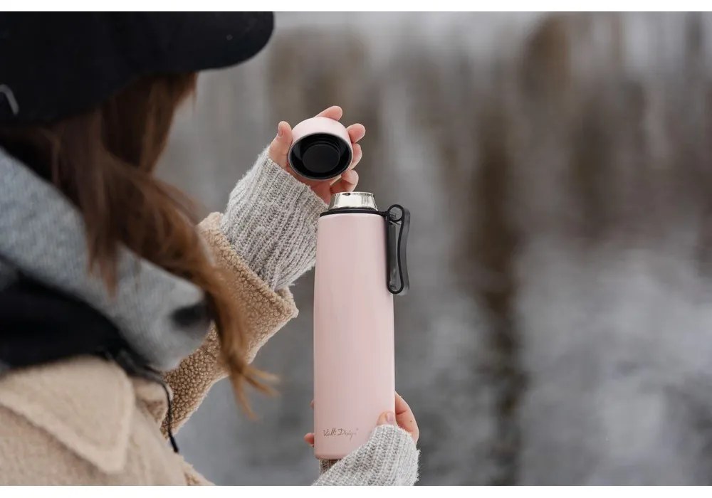 Rózsaszín termosz 500 ml Fuori – Vialli Design