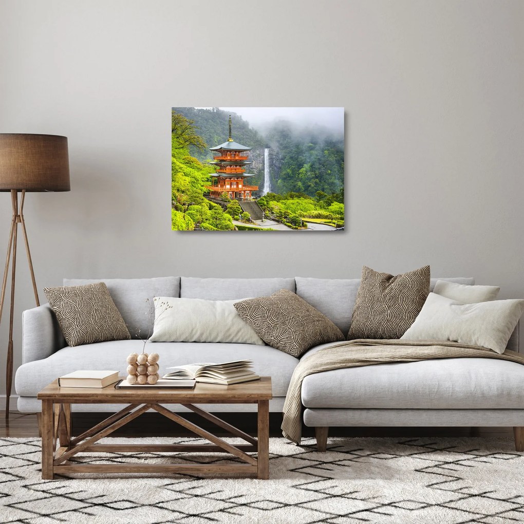 Üveg kép - Naci vízesés (70x50 cm)