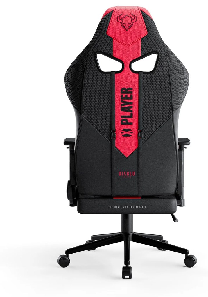 Gamer szék szövet karmazsin-antracit Small Size: Diablo X-Player 2.0