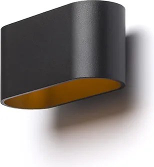 RENDL MARIO matná černá/zlatá 230V LED G9 5W