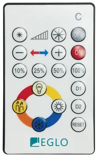 Eglo 97577 - Dimmelhető SILERAS LED mennyezeti lámpa LED/21W/230V, átm. 45 cm