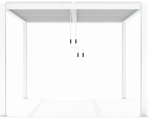 LUXE pergola 3x4m fehér LED világítással
