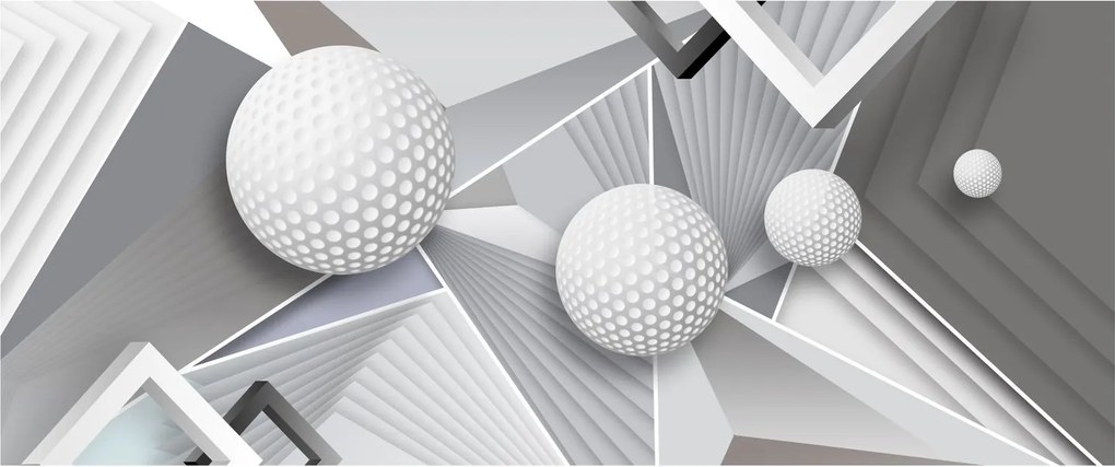 Geometriai absztrakt kép (120x50 cm)