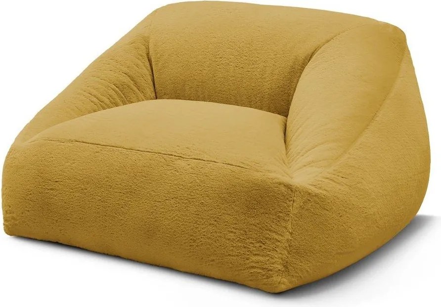 Sárga műszőrme babzsákfotel Lilibet – Bobochic Paris