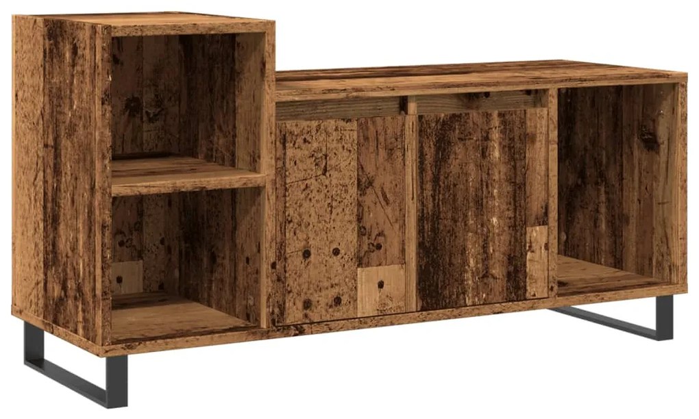 antik fa színű szerelt fa TV-szekrény 100x35x55 cm