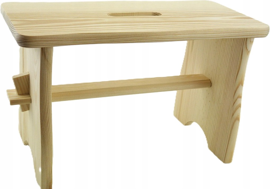 Közepes Fenyő Szék Fa Természetes Bömbölő Etetőszék Zsámoly