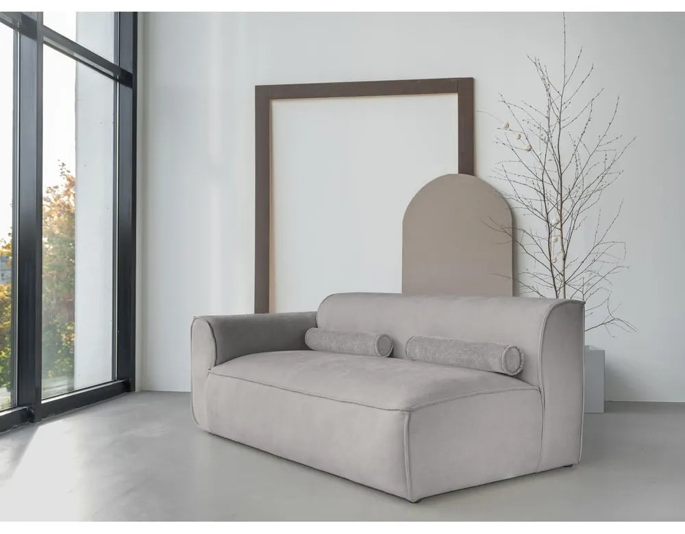 Világosszürke kanapé modul (bal oldali) Flex Felix – Miuform