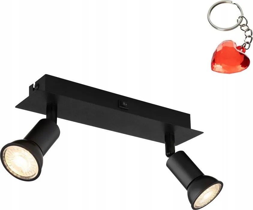 Spot reflektor lámpa Drew 57998-2 Globo kapcsolóval