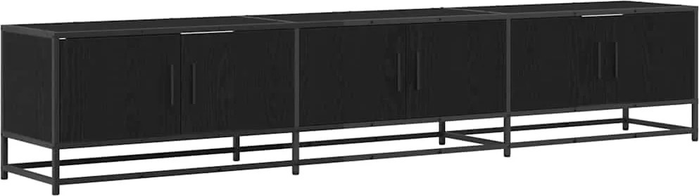 vidaXL TV egységek 2 pcs Fekete tölgy 210 x 35 x 41 cm Faanyag