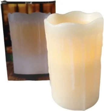 LED-es Gyertya olvasztott viasz megjelenéssel Realisztikus 12,5 x 8 cm