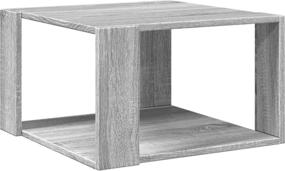 vidaXL szürke sonoma színű szerelt fa dohányzóasztal 51,5x51,5x30 cm