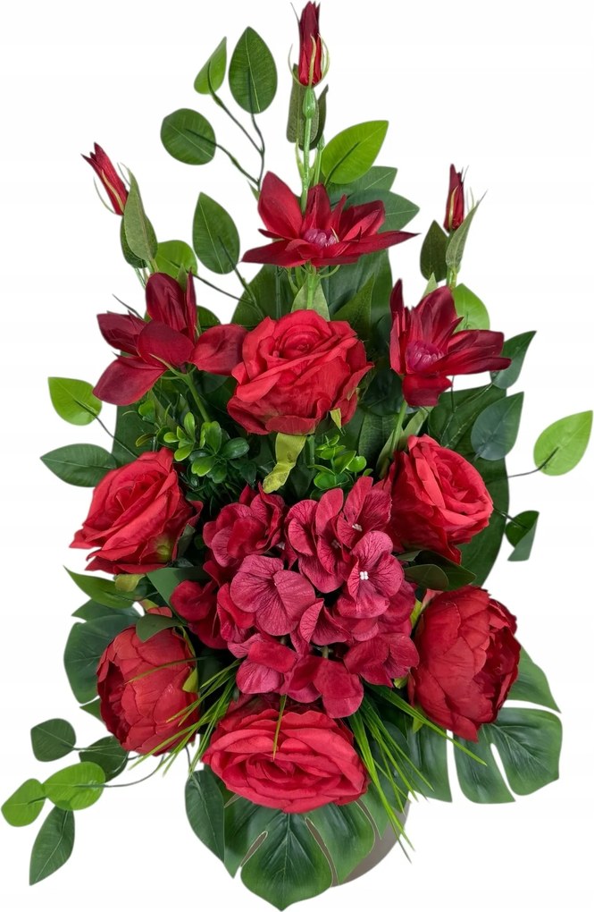 Csokor Nád Kompozíció Sír Temető Művirágok