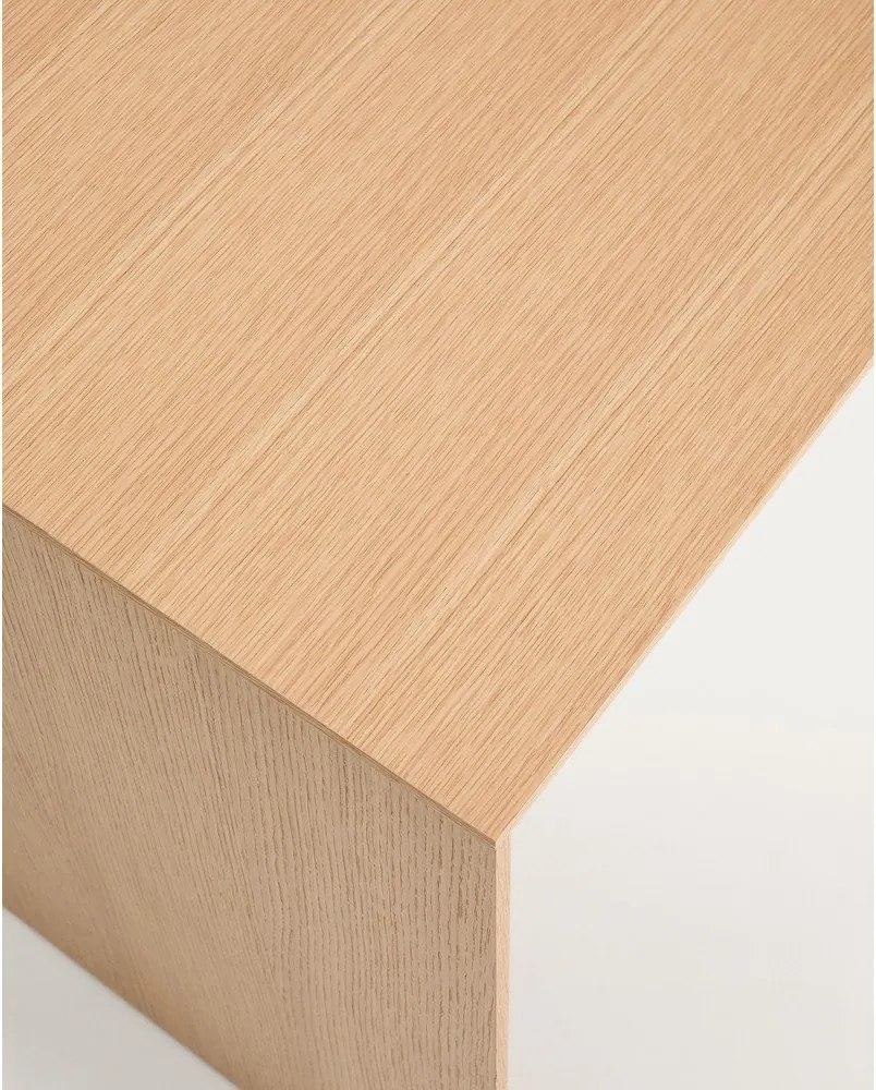 Íróasztal tölgyfa dekorral 60x140 cm Litto – Kave Home