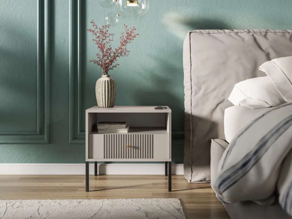 ISEO STOLIK NOCNY IS06 KASZMIR/N.CZARNE/U.ZŁOTE